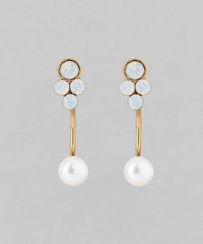Bijou x Pearl Back-Catch Earrings