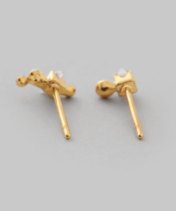 パール×ビジューアシメピアス[Sheerchic]