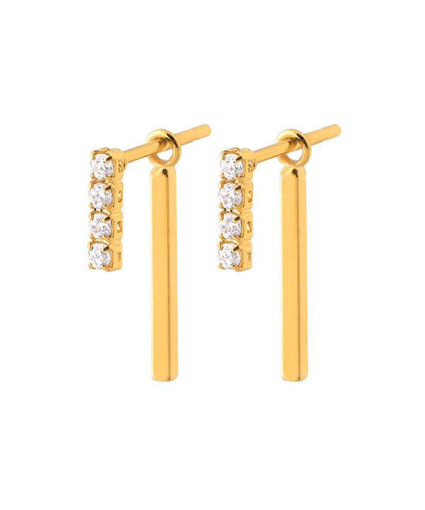 ビジューライン2WAYピアス[Sheerchic]