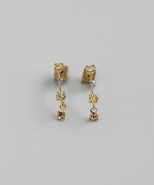 ビジューラインピアス[Sheerchic]