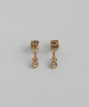 Beaded charm earrings [Sheerchic]