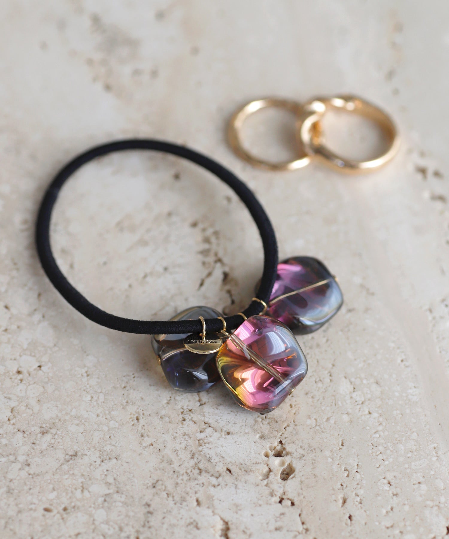 acca ストーン付きブラウンヘアゴム 公式】ACCA オンラインストア