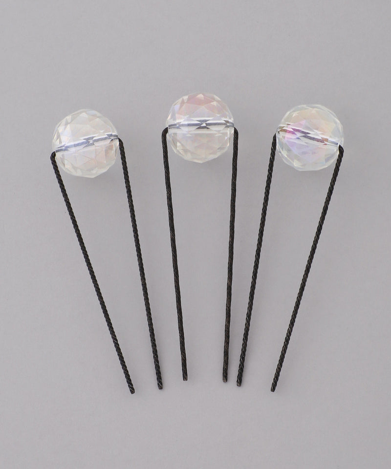 Aurora Glass U-shaped Pins (Set of 3)