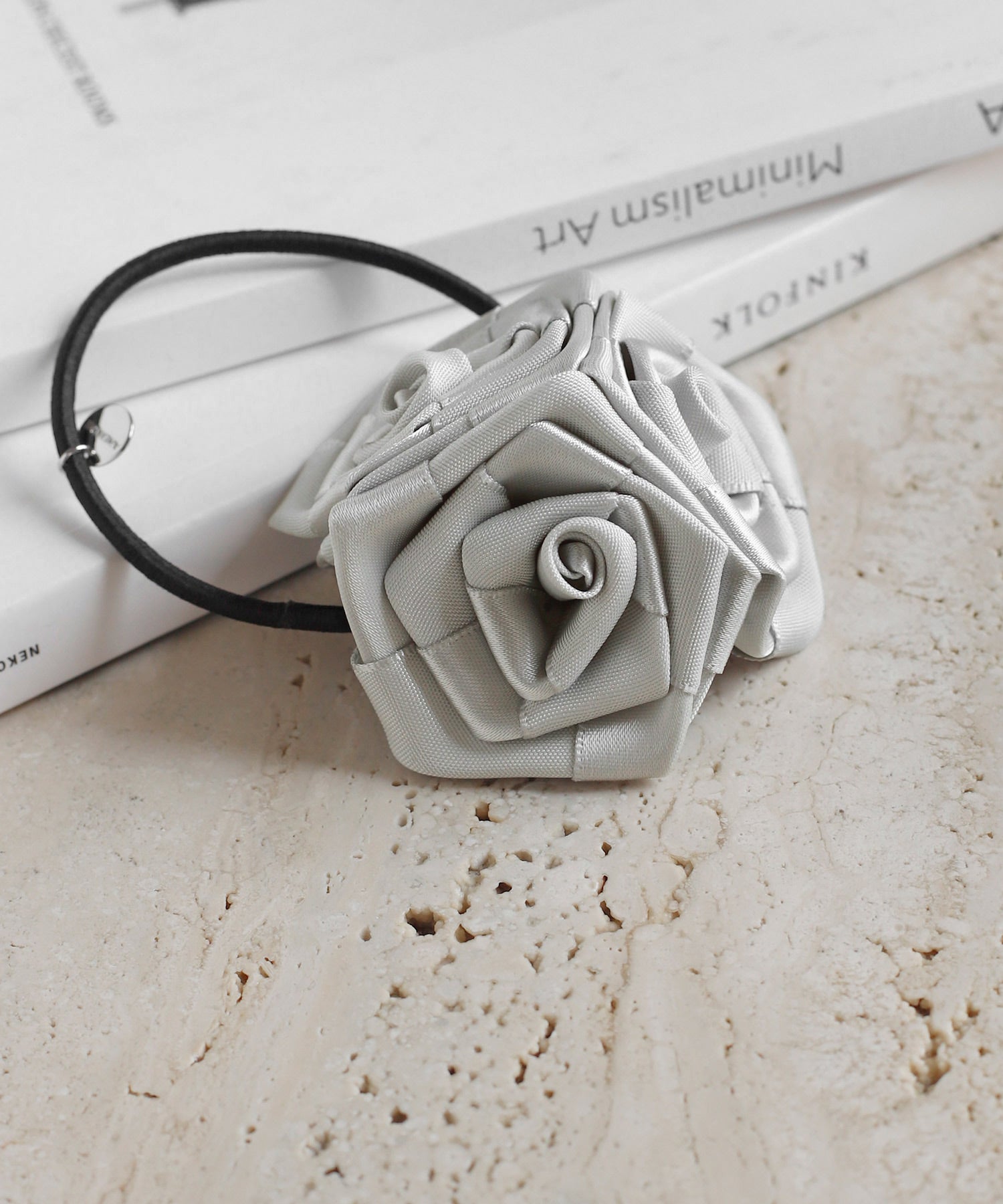 ANEMONE】ローズリボンヘアゴム｜アネモネ・シエナロゼ・ミミサン