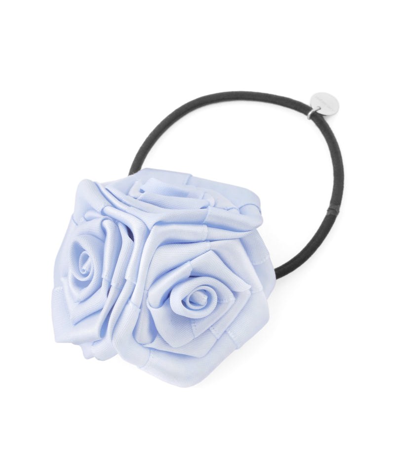 Rose ribbon hair tie