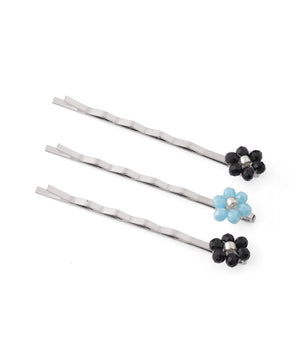 ビーズフラワーヘアピン[3本セット]