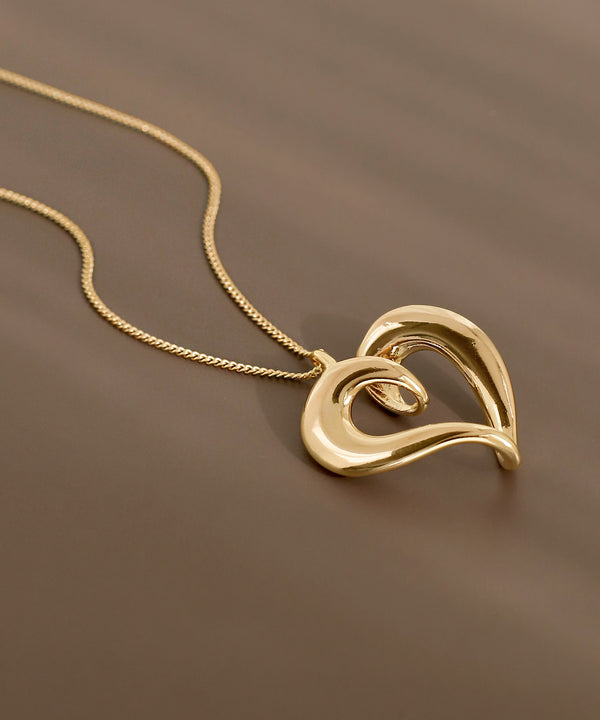 メタルハートネックレス