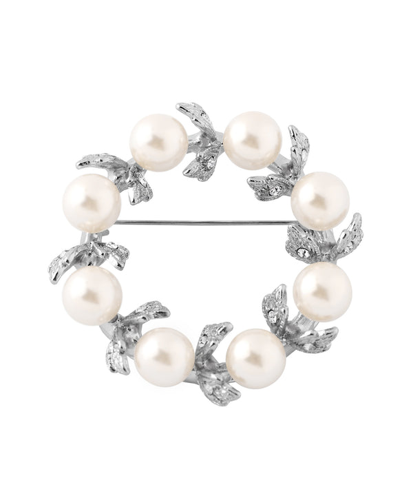 ANEMONE】パール×リーフサークルブローチ｜SANPO ONLINE(サンポー