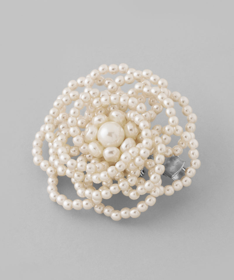 pearl flower brooch