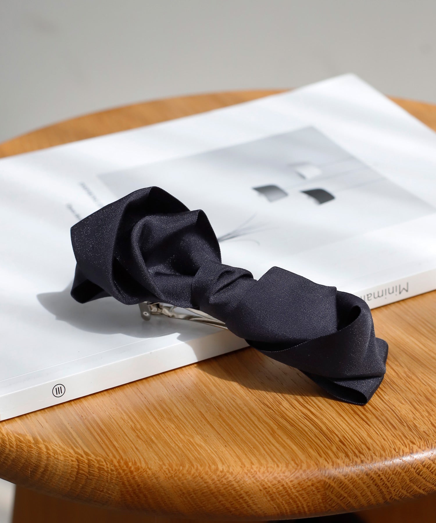 ANEMONE】シックカラーリボンバレッタ｜アネモネ・シエナロゼ