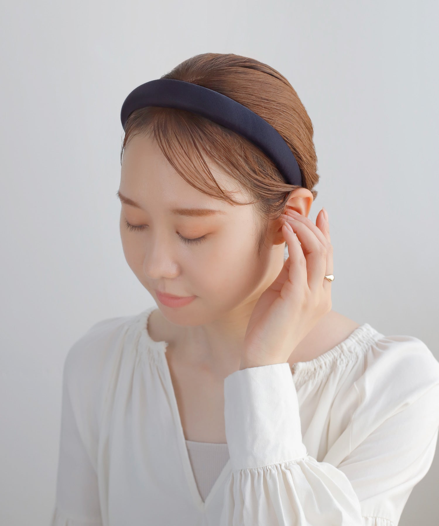 ANEMONE】サテン調カチューシャ｜アネモネ・シエナロゼ・ミミサン