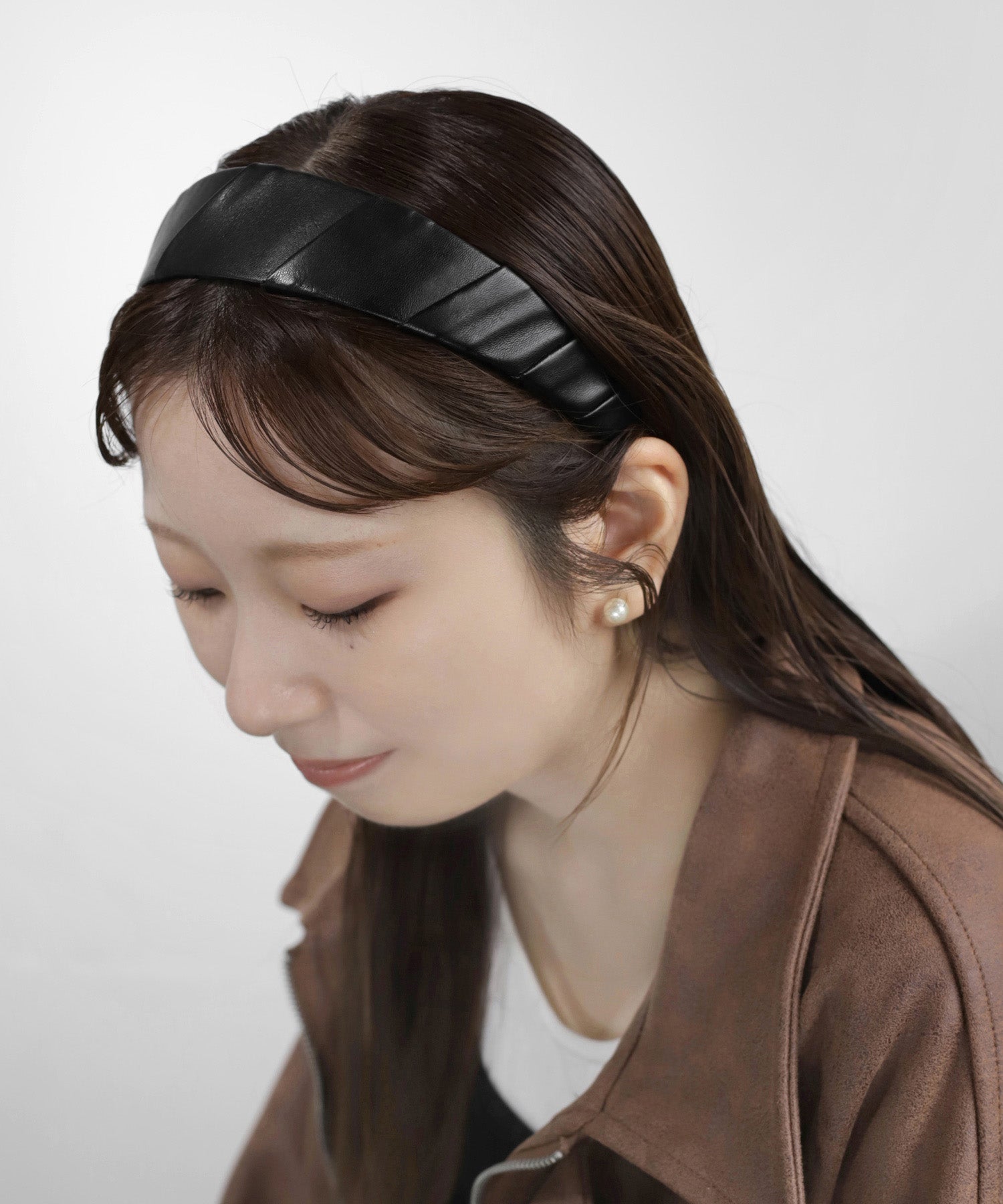 ANEMONE】レザー調ワイドカチューシャ｜アネモネ・シエナロゼ