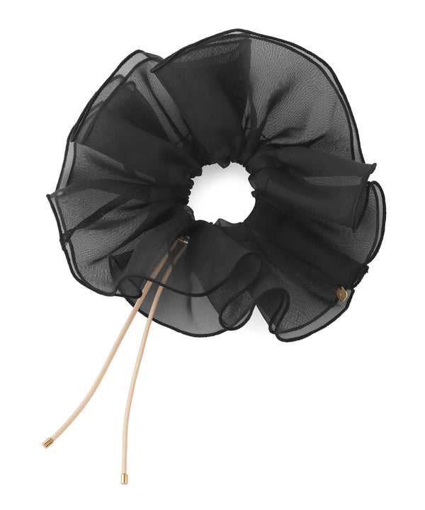 Drawcord organza scrunchie