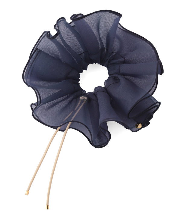 Drawcord organza scrunchie