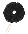 Drawcord lace scrunchie
