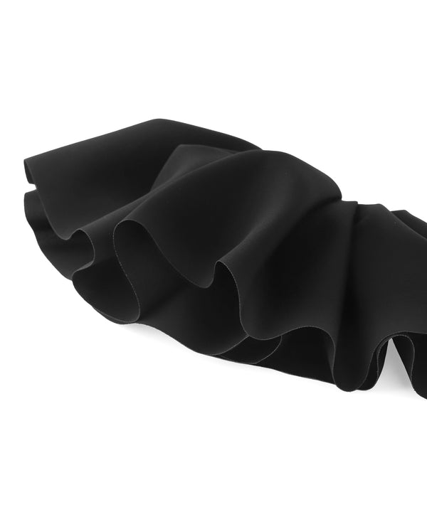 シックカラーフリルバレッタ