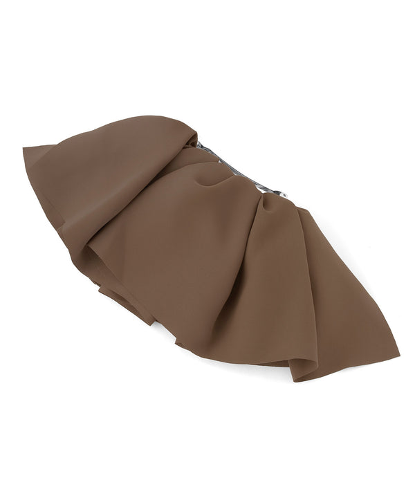 シックカラーフリルバレッタ