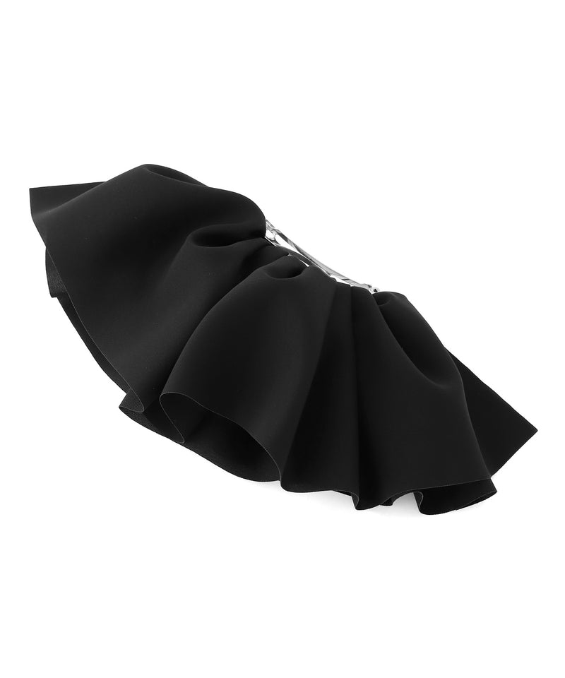 シックカラーフリルバレッタ