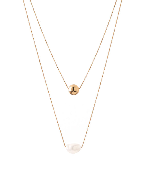 パール×スフィア2連ネックレス[Sheerchic]