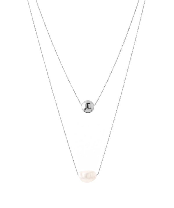 パール×スフィア2連ネックレス[Sheerchic]