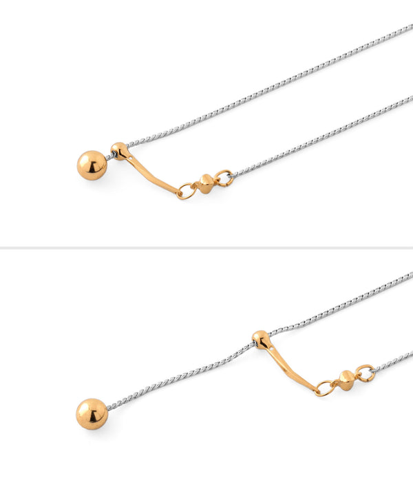 コンビカラーY字ネックレス[Sheerchic]