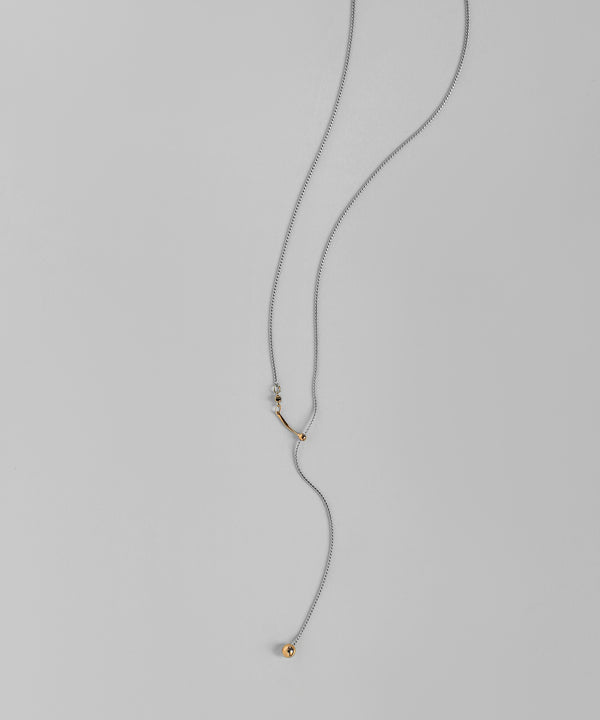 コンビカラーY字ネックレス[Sheerchic]