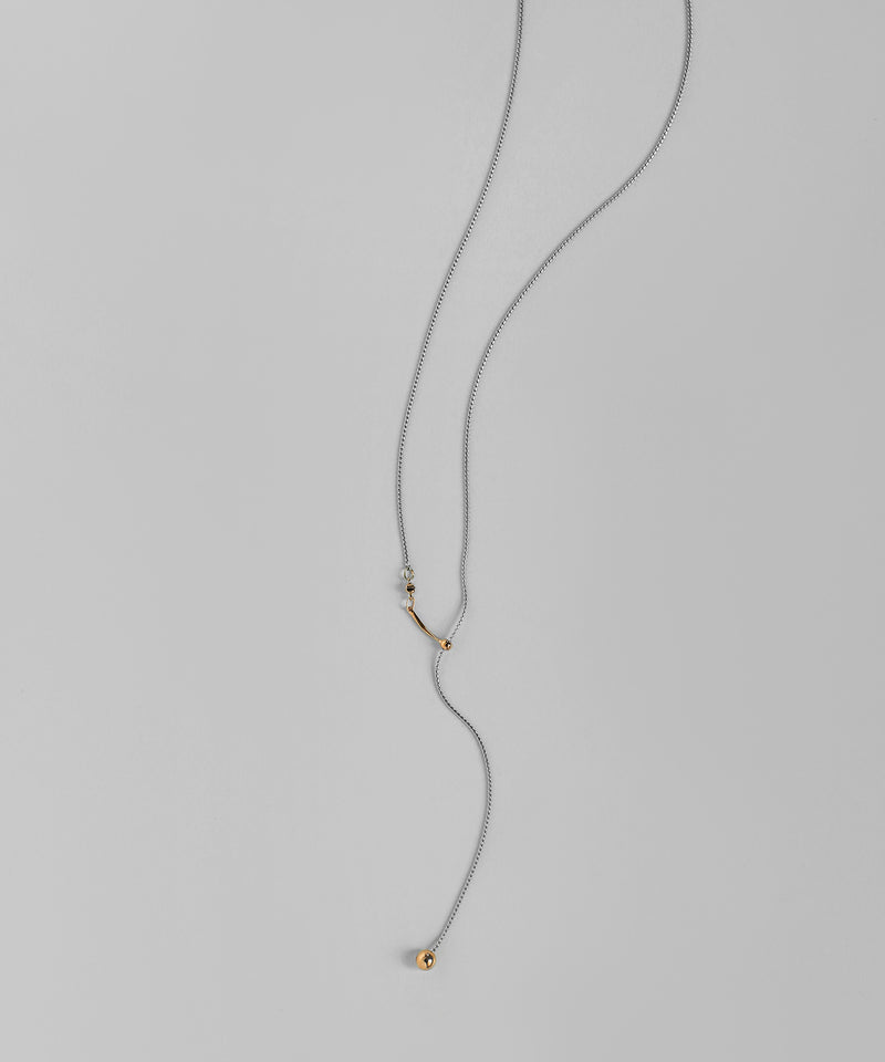 コンビカラーY字ネックレス[Sheerchic]