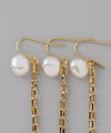 Pearl x Chain Earrings [Sheerchic]