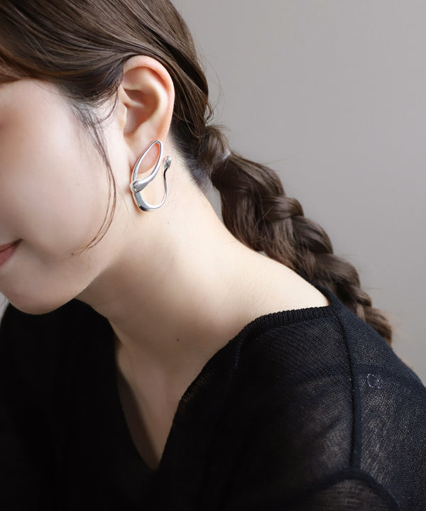リキッドデザインピアス[ステンレス][Ownideal]