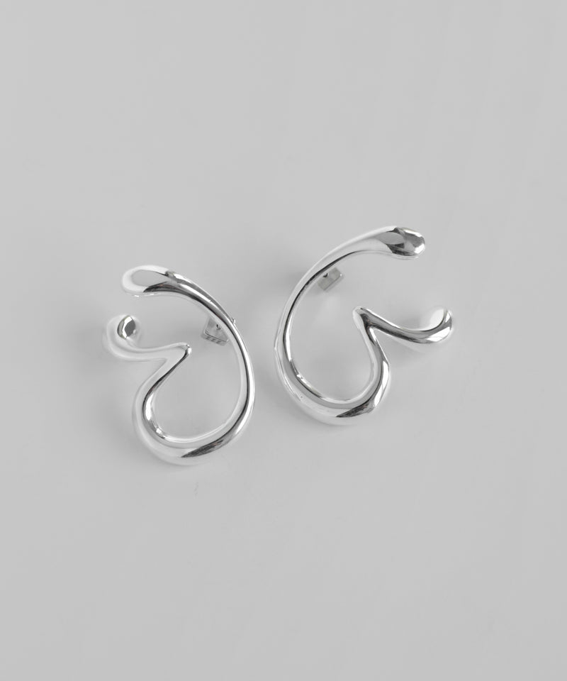 リキッドデザインピアス[ステンレス][Ownideal]