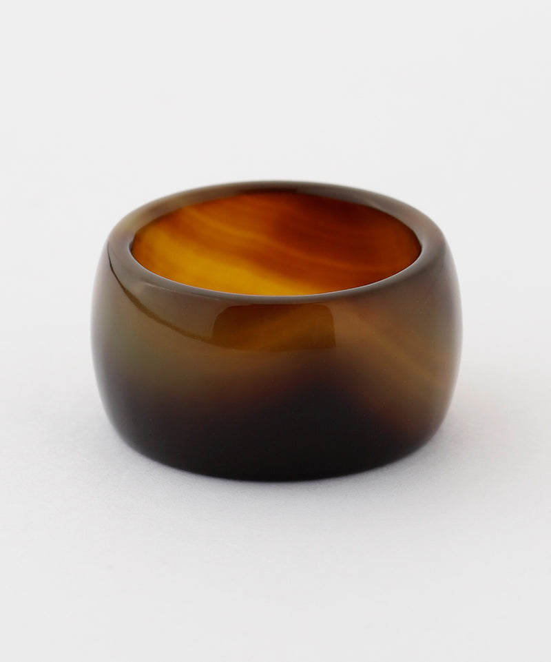 Colored Agate Wide Ring