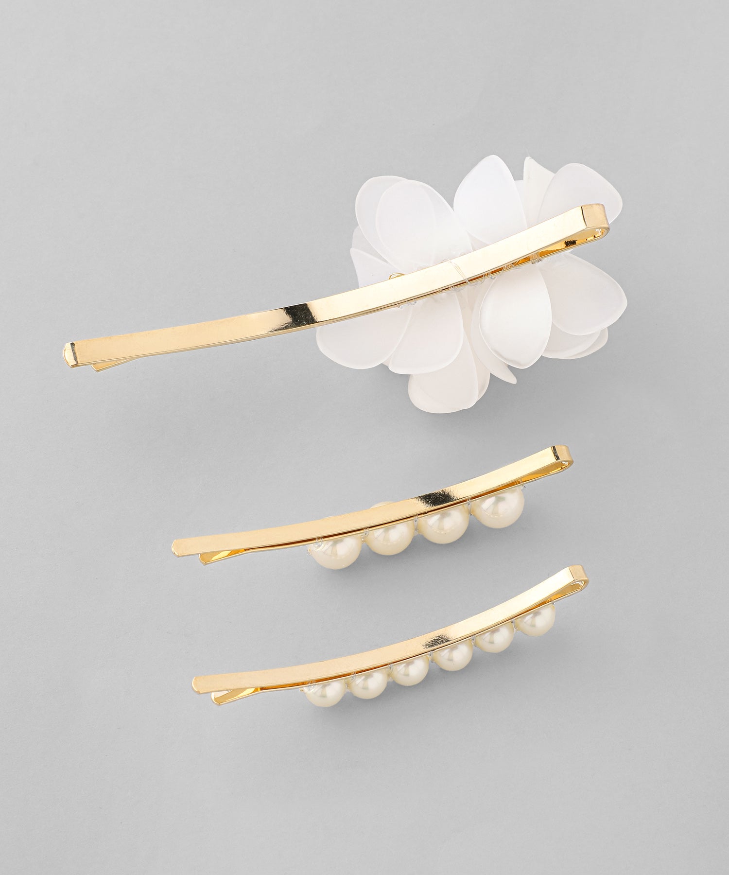 ANEMONE】パール×フラワーヘアピン[3本セット][Hanayome]｜SANPO