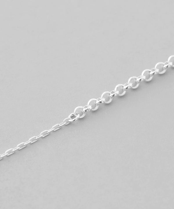 コンビチェーンバックキャッチピアス[silver925][Basic]