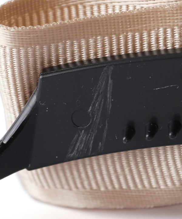 パイピングボリュームリボンのバナナクリップ