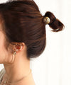ヴィンテージボタン風ヘアゴム[C]