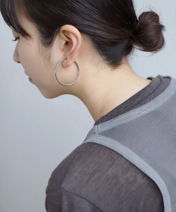 Hoop Earrings [M] [Surgical Stainless Steel] [Basic]