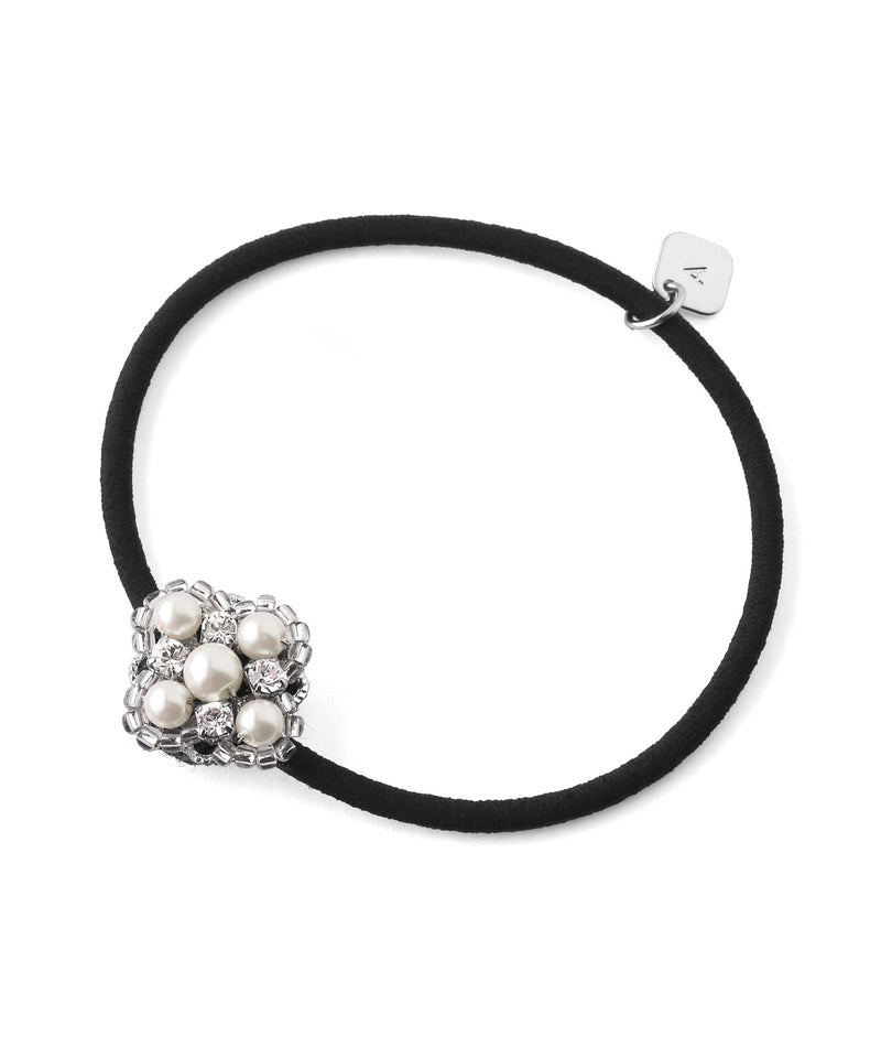 ビーズ×ビジューヘアゴム