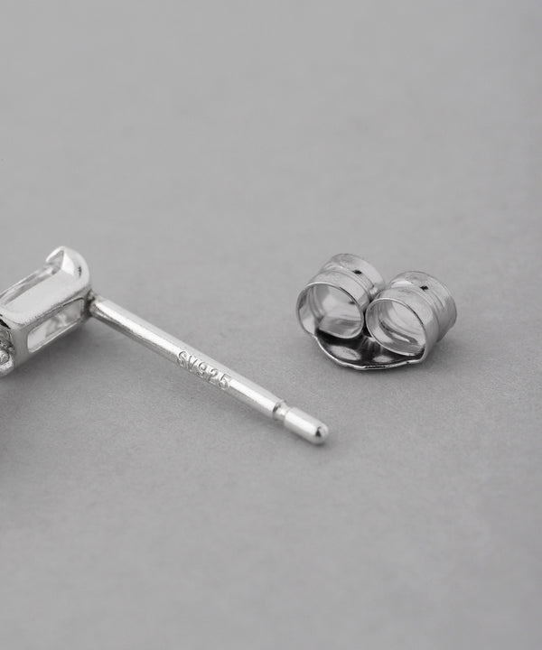 パール×ビジューピアス[silver925][Basic]