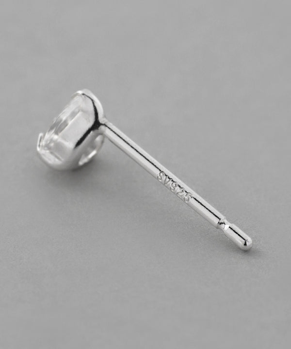ドロップストーンピアス[silver925][Basic]