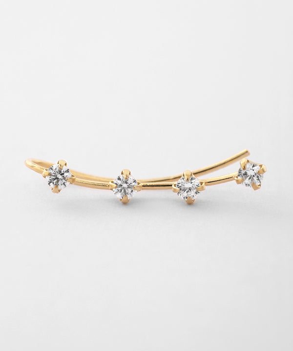 ビジューアシメピアス[K10][Basic]