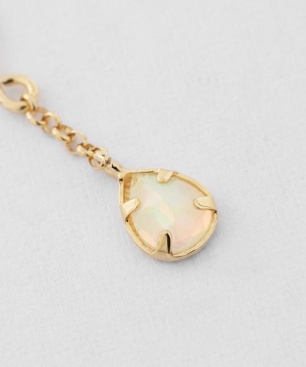 Opal hook earrings [K10][Basic]