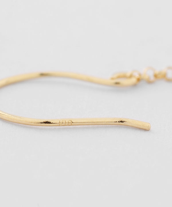 Opal hook earrings [K10][Basic]