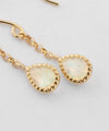 Opal hook earrings [K10][Basic]