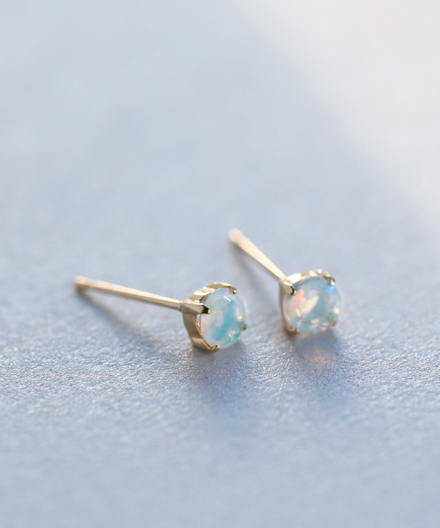 mimi33】オパールピアス[K10][Basic]｜アネモネ・シエナロゼ