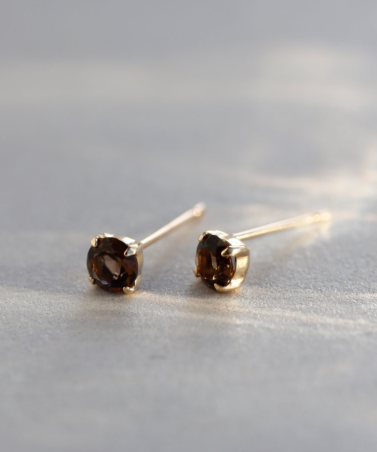 mimi33】天然石ピアス[K10][Basic]｜アネモネ・シエナロゼ・ミミサン