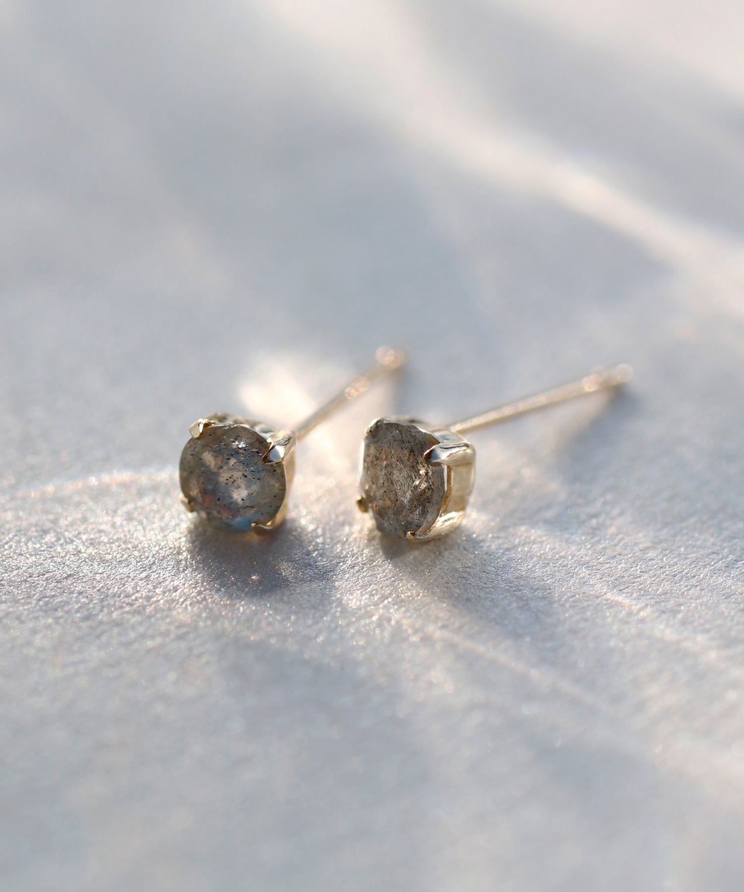 mimi33】天然石ピアス[K10][Basic]｜アネモネ・シエナロゼ