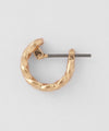 Rope design hoop earrings [Sheerchic]