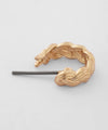 Rope design hoop earrings [Sheerchic]