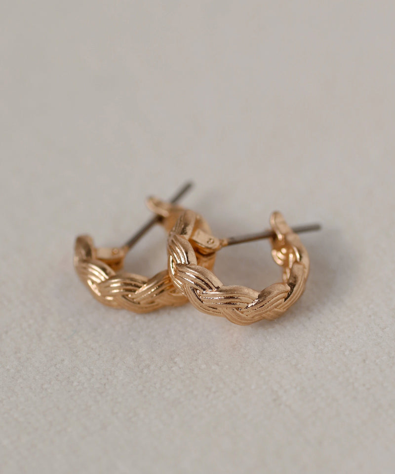 ロープデザインフープピアス[Sheerchic]