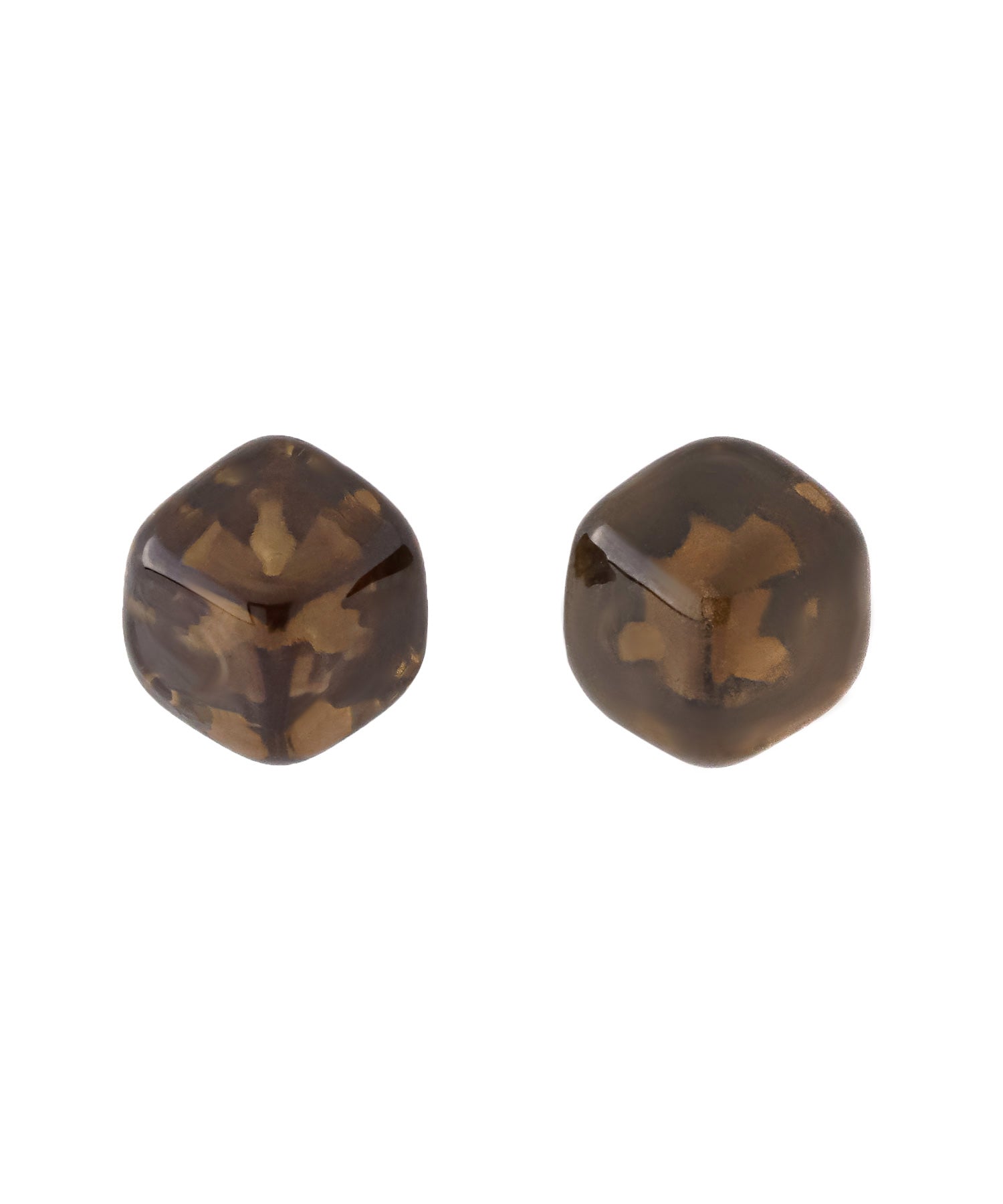 mimi33】カラーガラスキューブピアス[Ownideal]｜アネモネ・シエナロゼ